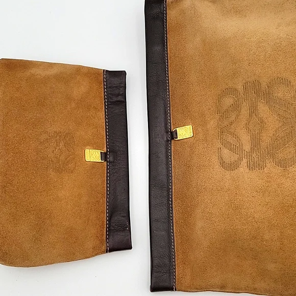 Loewe Tan and Black Clutch LARGE ONLY - Picture 8 of 14